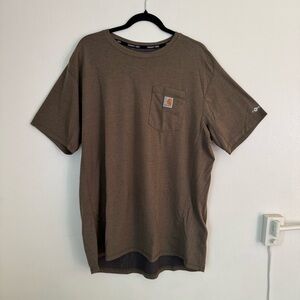 Carhartt Short Sleeve Pocket Tee in Brown Size XL